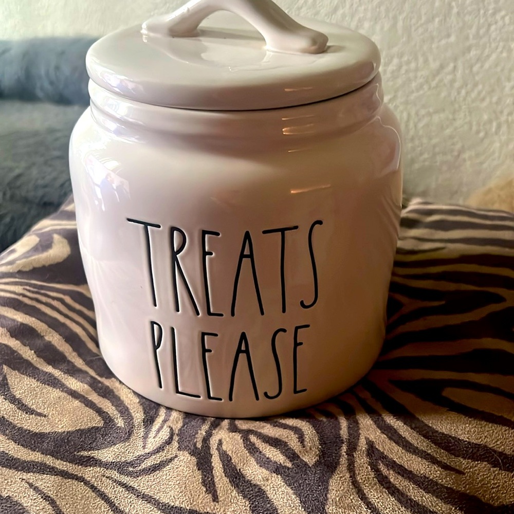 Rae Dunn ceramic treat jar